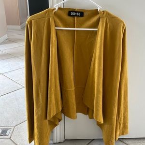 Swede gold open blazer , cardigan